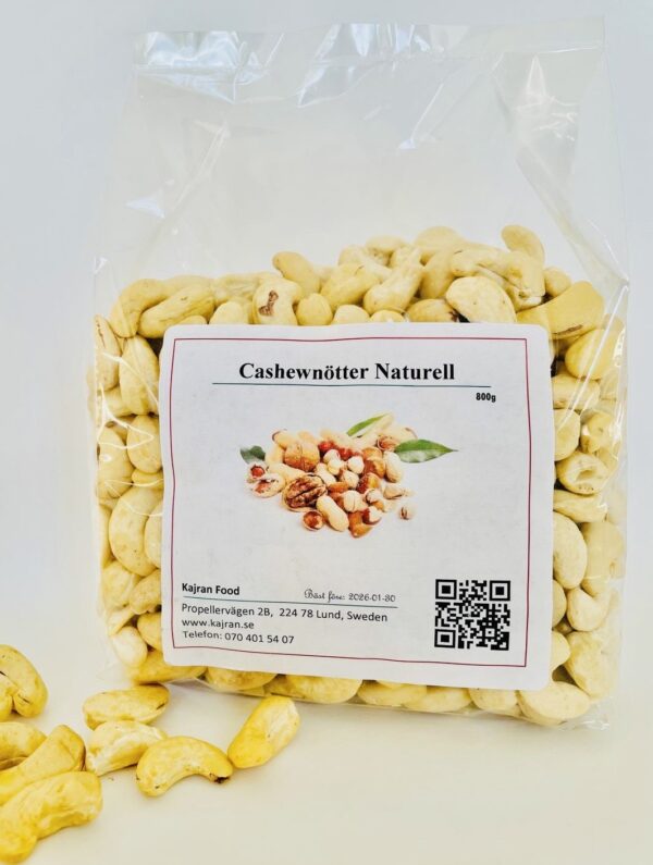 20291ee1-45c4-443f-9363-002f666563b7 Cashewnötter Naturell, 800g